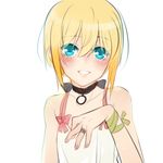  aqua_eyes black_choker blonde_hair blush choker edna_(tales) happy jewelry looking_at_viewer lowres ring short_hair smile solo tales_of_(series) tales_of_zestiria tusia 