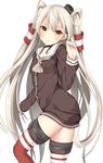  :o amatsukaze_(kantai_collection) bad_id bad_pixiv_id derivative_work error hair_tubes highres kantai_collection long_hair looking_at_viewer reversed ro-ichi silver_hair simple_background solo two_side_up white_background yellow_eyes 