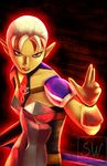  aura bad_deviantart_id bad_id breastplate derivative_work fighting_stance impa nose pauldrons pointy_ears red_eyes reference_photo short_hair solo the_legend_of_zelda theskywaker white_hair zelda_musou 