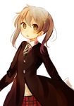  blonde_hair blush colorized green_eyes jacket maka_albarn necktie skirt solo soul_eater twintails 