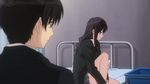  amagami animated animated_gif bed black_legwear black_socks dressing feet infirmary leg_up legs long_hair morishima_haruka no_shoes school_uniform screencap sitting_on_bed sock_pull socks tachibana_jun'ichi tachibana_junichi thighs 