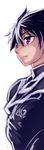  akira_(yuibnm71) armor black_hair highres male_focus maoyuu_maou_yuusha purple_eyes solo yuusha_(maoyuu) 