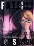  amino_(tn7135) blonde_hair engrish fate/grand_order fate/prototype fate/prototype:_fragments_of_blue_and_silver fate_(series) glasses green_eyes jekyll_and_hyde_(fate) male_focus ranguage solo 