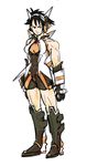  black_gloves black_hair cosplay drawfag full_body gloves headgear headphones makoto_(street_fighter) non-web_source senki_zesshou_symphogear short_hair solo street_fighter tachibana_hibiki_(symphogear) tachibana_hibiki_(symphogear)_(cosplay) 