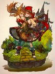  ? animal_ears big_bad_wolf big_bad_wolf_(cosplay) blue_eyes carrying cosplay highres hood little_red_riding_hood little_red_riding_hood_(grimm) little_red_riding_hood_(grimm)_(cosplay) long_hair multiple_girls open_mouth original princess_carry red_eyes tail tokino_kito 