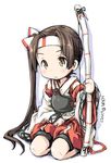  ayanami_(kantai_collection) bad_id bad_twitter_id brown_hair cosplay ham_(points) inactive_account kantai_collection long_hair side_ponytail sitting solo zuihou_(kantai_collection) zuihou_(kantai_collection)_(cosplay) 