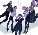  bald beard black_hair blonde_hair camera facial_hair glasses grey_hair hagiyoshi hat highres multiple_boys naiki_ichita oonuma_shuuichirou saki short_hair suga_kyoutarou yaku_yojino yamaguchi_daisuke 