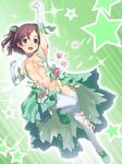  :d aqua_eyes arm_up armpits bad_anatomy bangs bare_shoulders blue_eyes blush breasts cameltoe clenched_hand elbow_gloves eyebrows eyebrows_visible_through_hair flower full_body game_cg gloves green_background green_footwear green_skirt groin hair_ornament hand_up happy highres jumping leg_lift leg_up leotard looking_at_viewer multicolored multicolored_eyes navel nipple_slip nipples one_breast_out one_side_up open_hand open_mouth outline parted_bangs petals petticoat pink_flower pink_rose purple_hair rose shoes short_hair showgirl_skirt skirt small_breasts smile solo sparkle star suzuki_mei thigh_gap thighhighs torn_clothes torn_legwear torn_leotard uzawara_spectrum white_gloves white_legwear yamabuki_miyuki 