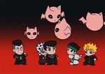  6+boys animated animated_gif artist_request beard blonde_hair broom chibi crazy_diamond crossover echoes_(stand) facial_hair gakuran grey_hair hat headband heaven's_door higashikata_jousuke hirose_kouichi jojo_no_kimyou_na_bouken joseph_joestar killer_queen kishibe_rohan kuujou_joutarou long_coat lowres multiple_boys nijimura_okuyasu parody pompadour school_uniform source_request standing_on_head sugimoto_reimi the_hand_(stand) yuu_yuu_hakusho 