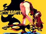  ass bad_id bad_twitter_id bent_over closed_umbrella kurokoge013 parasoul_(skullgirls) red_hair skullgirls solo umbrella 