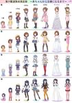  :d :p :t ;) ;d =_= absurdres age_progression akatsuki_(kantai_collection) anchor_symbol apron baby backpack bag bandaid bandaid_on_face bare_shoulders black_hair black_legwear blue_eyes blue_skirt blush brown_eyes brown_hair casual contemporary costume_chart crying dress elbow_gloves fang fang_out flower folded_ponytail frying_pan gloves gurande_(g-size) hair_flower hair_ornament hair_ribbon hairclip hand_on_own_cheek handbag happy_tears hat heart heart_hair_ornament hibiki_(kantai_collection) highres hood hoodie ikazuchi_(kantai_collection) inazuma_(kantai_collection) kantai_collection kindergarten_uniform kneehighs ladle lightning_bolt loafers long_hair long_sleeves looking_at_viewer multiple_girls naked_apron neckerchief older one_eye_closed open_mouth pacifier pantyhose pinstripe_pattern pleated_skirt pom_pom_(clothes) purple_eyes randoseru ribbed_sweater ribbon sailor_collar school_bag school_briefcase school_hat school_uniform serafuku shoes short_hair shorts side_ponytail silver_hair skirt slippers smile strapless strapless_dress striped stuffed_animal stuffed_bunny stuffed_toy sweater tears thighhighs tiara tongue tongue_out translated turtleneck v-shaped_eyebrows v_over_eye wedding wedding_dress younger zettai_ryouiki 