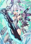  :d aiming_at_viewer aqua_eyes bad_id bad_pixiv_id bangs bare_shoulders black_gloves black_heart blush bracer breasts cleavage cleavage_cutout floating floating_hair floating_object foreshortening gloves gradient headgear highres holding holding_weapon huge_weapon jpeg_artifacts leotard long_hair looking_at_viewer magical_girl medium_breasts neon_trim neptune_(series) open_mouth outstretched_arm smile solo sword sxbzero thighhighs turtleneck twintails v-shaped_eyebrows very_long_hair weapon white_hair 