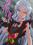  akagi_towa earrings go!_princess_precure hair_down jewelry long_hair nail_polish pointy_ears precure red_eyes ribbon solo tj-type1 twilight_(go!_princess_precure) white_hair wrist_cuffs 