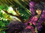  black_hair green_eyes male_focus nature ponytail raven_(tales) solo sunege tales_of_(series) tales_of_vesperia 