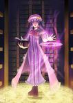  absurdres bad_id bad_pixiv_id book highres kuro-geru long_hair magic_circle patchouli_knowledge purple_eyes purple_hair ribbon solo touhou 