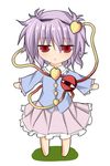  :&lt; chibi eyes hairband heart komeiji_satori pink_skirt purple_hair red_eyes short_hair skirt solo subaru_(syaku) touhou 