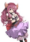  animal_ears dog_ears hairband hitsuji_(artist) long_hair original purple_hair red_eyes solo 