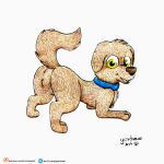 ass_up butt canid canine canis collar cute_eyes domestic_dog feral fur happy hi_res male mammal paw_patrol raised_tail solo tail tongue yordraw zuma_(paw_patrol)