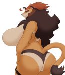 anonymous_artist anthro barbarian big_breasts breasts eisfree_(colorist) felid female hi_res lion mammal mane muscular muscular_anthro muscular_female nude pantherine smile solo tail