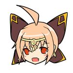  elsword face ignia_(elsword) lowres non-web_source open_mouth orange_hair smile transparent_background 