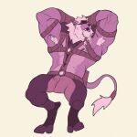 felid fur himbo lion male mammal muscular muscular_male pantherine pink_body pink_fur rickleone