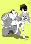  1boy big_hero_6 black_hair blush disney fat fat_man flower hiro_hamada marvel shatou_(c-com) simple_background yama_(big_hero_6) 