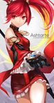  bad_id bad_pixiv_id battle_mage_(dungeon_and_fighter) dungeon_and_fighter gloves long_hair mage_(dungeon_and_fighter) pointy_ears ponytail red_eyes red_hair sketch solo swd3e2 weapon 