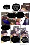 bastriw brown_eyes canid canine canis clothing comic dani_(bastriw) dialogue domestic_dog female fernando_(bastriw) flashback funeral hi_res male mammal simple_background text white_background yellow_eyes