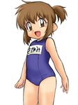  bakusou_kyoudai_let's_&amp;_go!! brown_eyes brown_hair one-piece_swimsuit sagami_jun sagamimok school_swimsuit short_hair solo swimsuit 