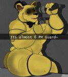 2023 4_fingers animatronic anthro bear biceps big_butt black_sclera bow_tie bubble_butt butt cafeaubandage cellphone clothing digital_drawing_(artwork) digital_media_(artwork) electronics english_text fingers five_nights_at_freddy&#039;s fur golden_freddy_(fnaf) grey_background hat headgear headwear huge_butt machine male mammal microphone mirror_selfie muscular muscular_anthro muscular_male nude open_mouth open_smile pecs phone robot scottgames segmented_arms segmented_body segmented_legs selfie short_tail simple_background sitting smartphone smile solo tail text thick_thighs top_hat white_eyes wide_hips yellow_body yellow_fur