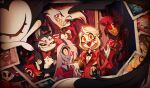  5girls 6+boys :d adam_(hazbin_hotel) alastor_(hazbin_hotel) angel_dust animal_ears antlers artist_name asymmetrical_eyes black_bow black_bowtie black_choker black_eyes black_fur black_gloves black_hair black_headwear black_lips black_nails black_pants black_sclera blonde_hair blurry_edges body_fur bow bowtie brown_fur cat cat_boy cat_ears charlie_morningstar chinese_commentary choker chromatic_aberration circle_facial_mark coat collared_shirt colored_sclera colored_skin commentary_request crossed_arms cyclops dark-skinned_female dark_skin deer_antlers deer_boy deer_ears deer_tail egg_bois elbow_gloves everyone eyepatch facial_mark fangs film_grain fleshbd99 frown furry furry_male gloves glowing glowing_eyes gold_teeth grey_skin grin group_picture hair_bow hair_over_one_eye half-closed_eye hand_up hat hazbin_hotel highres holding holding_microphone horns husk_(hazbin_hotel) jacket keekee_(hazbin_hotel) key light_particles long_hair long_sleeves looking_at_viewer lucifer_(hazbin_hotel) microphone mismatched_sclera monocle monster_boy monster_girl multi-tied_hair multicolored_hair multiple_boys multiple_girls nail_polish niffty_(hazbin_hotel) object_head one-eyed open_mouth outstretched_arm pants photo_(object) pink_gloves pink_jacket pink_sclera red-tinted_eyewear red_bow red_bowtie red_eyes red_hair red_jacket red_sclera red_shirt red_wings rosie_(hazbin_hotel) sera_(hazbin_hotel) sharp_teeth shirt short_hair short_sleeves signature sir_pentious sleeping smile solid_eyes striped_coat suspenders tail teeth television tinted_eyewear top_hat traditional_bowtie two-tone_fur two-tone_hair vaggie vintage_microphone vox_(hazbin_hotel) water_drop white_fur white_hair white_shirt white_skin wings yellow_eyes yellow_sclera yellow_teeth 