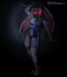 absurd_res anthro e4hargus female five_nights_at_freddy&#039;s hatsune_miku hi_res knife lagomorph leporid mammal necktie open_mouth rabbit red_eyes scottgames solo vanny_(fnaf) vocaloid