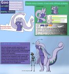 anthro digital_media_(artwork) feral generation_6_pokemon goo_(moebinuslizard) goodra hi_res male model_sheet moebinuslizard nintendo pokemon pokemon_(species) simple_background smile solo text