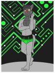2018 abstract_background anthro anthrofied briefs briefs_only bulge clothed clothing fuze generation_3_pokemon hi_res male navel nintendo pawl_(fuze) pokemon pokemon_(species) pokemorph poochyena solo topless underwear underwear_only