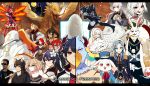  6+boys 6+girls absurdres amane_towa animal_ears black_hair blonde_hair blue_hair brown_hair character_request cowboy_hat dragon emul_(shangri-la_frontier) everyone flower hair_flower hair_ornament hat highres hizutome_rakurou long_hair moon multiple_boys multiple_girls saiga_rei_(shangri-la_frontier) sakusan_yousoeki shangri-la_frontier smile sunglasses top_hat uomi_kei vysache_(shangri-la_frontier) white_hair wimp_(shangri-la_frontier) 