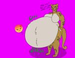 absurd_res angry angry_expression animal_humanoid anthro anthro_pred belly belly_fur big_belly breasts cheetah cheetah_(dc) cheetah_humanoid dc_comics dc_universe duo emoji featureless_breasts felid felid_humanoid feline feline_humanoid female female/female female_pred female_prey forced fur hand_on_hip hi_res huge_belly human human_prey humanoid mammal mammal_humanoid mandro22 rumbling_stomach satisfied satisfied_look sloshing_belly superhero tail talking_to_prey taunting unwilling_prey villainous villian vore wonder_woman wonder_woman_(series)