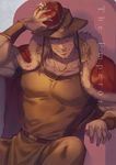  blonde_hair cape cleft_chin cowboy_hat crown hand_on_headwear hat hol_horse jojo_no_kimyou_na_bouken male_focus manle solo 