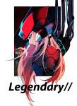  1boy armor artist_name blonde_hair border cable character_name forehead_jewel guutara highres instagram_logo instagram_username long_hair looking_down mega_man_(series) mega_man_zero_(series) red_armor red_helmet restrained solo twitter_logo twitter_username upper_body watermark white_border zero(z)_(mega_man) zero_(mega_man) 