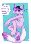  absurd_res amaverse ambiguous_gender anthro clothed clothing color_fox cross-eyed domestic_cat english_text felid feline felis fluffy forked_tongue hat headgear headwear hi_res looking_at_viewer male mammal owo patoune pink_body smile solo tail text tongue tongue_out tuft vtuber white_body x_eyes 