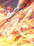  1girl date_a_live itsuka_kotori long_hair red_eyes red_hair solo weapon 