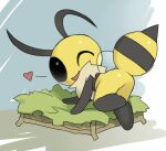 antennae_(anatomy) anthro arthropod bee bent_over black_antennae black_arms black_body black_eyes black_fur black_legs black_stinger black_stripes bug_fables butt featureless_feet featureless_hands feet female female_anthro fur glistening glistening_butt glistening_eyes glistening_head heart_symbol hymenopteran insect insect_wings looking_at_viewer looking_back looking_back_at_viewer moonsprout_games multicolored_body multicolored_fur multicolored_legs neck_tuft one_eye_closed open_mouth open_smile small_wings smile solo stinger stinger_(anatomy) striped_body striped_fur stripes tan_tuft tosx translucent translucent_wings tuft two_tone_body two_tone_fur two_tone_legs vi_(bug_fables) wings wink winking_at_viewer yellow_body yellow_butt yellow_fur