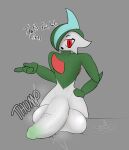  2024 absurd_res anthro balls big_balls big_penis cracks digital_media_(artwork) emanata english_text erection fair_argument_(meme) gallade gazaster generation_4_pokemon genitals green_body hi_res huge_balls huge_penis humanoid humanoid_genitalia humanoid_penis looking_at_viewer male mammal meme motion_lines multicolored_body nintendo not_furry nude onomatopoeia open_mouth penis pokemon pokemon_(species) red_eyes signature simple_background solo sound_effects standing text white_body 