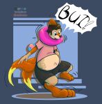 absurd_res belly buizel collar consent dustyerror gain generation_4_pokemon hi_res lgbt_pride male mammal mustelid nintendo organs otter paws pokemon pokemon_(species) pride_colors stomach text toony transformation weight_gain weightgain weights