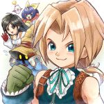  blonde_hair blue_eyes blue_hair bow brown_eyes brown_hair character_counter_request character_request cropped_vest eiko_carol final_fantasy final_fantasy_ix garnet_til_alexandros_xvii gender_request gloves green_eyes green_gloves hair_bow hat highres horns jewelry low_ponytail necklace ponytail red_gloves single_horn suruga_kanade vest vivi_ornitier wizard_hat zidane_tribal 