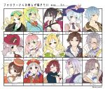  5boys 6+girls animal_ears animal_hat ascot atelier_(series) atelier_ayesha atelier_elie atelier_escha_&amp;_logy atelier_firis atelier_iris_eternal_mana atelier_judie atelier_lulua atelier_meruru atelier_ryza atelier_shallie atelier_sophie ayesha_altugle bare_shoulders black_hair blonde_hair blue_ascot blue_eyes blue_hair blue_hat blue_shirt blush bos_brunnen bow bracelet braid breasts brown_eyes brown_hair capelet cat_ears cat_hat character_name choker christoph_aurel_arland cleavage closed_eyes closed_mouth collared_shirt commentary_request elfir_traum empel_vollmer escha_malier expressionless flower followers_favorite_challenge glasses green_eyes green_hair green_hat grey_hair hair_between_eyes hair_bow hair_flower hair_ornament hands_up hat hat_bow head_scarf headband highres in-franchise_crossover jewelry judith_volltone julio_sebald_leidenschaft kald_lau karasumi_(aiseec) long_hair long_sleeves looking_at_viewer mimi_houllier_von_schwarzlang miruca_crotze monocle multiple_boys multiple_drawing_challenge multiple_girls nelke_to_densetsu_no_renkinjutsushi_tachi nelke_von_luchetam norn_(atelier) open_mouth orange_hat parted_bangs pink_hair ponytail portrait purple_eyes red_hair red_hat red_headband shallotte_elminus shirt short_hair side_ponytail smile sophie_neuenmuller striped_bow translation_request twintails twitter_username white_background white_shirt yellow_hat 