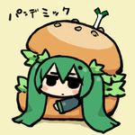  chan_co chibi food hamburger hatsune_miku in_food long_hair pun solo spring_onion vocaloid 