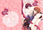  bad_id bad_pixiv_id brown_hair code_geass crossdressing dress fylus green_eyes kururugi_suzaku lelouch_lamperouge multiple_boys 