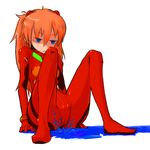  :o arm_support bad_id bad_pixiv_id bangs blue_eyes bodysuit bracer breasts crotch face full_body gloves hair_between_eyes hair_ornament jitome knees_up legs long_hair looking_down neon_genesis_evangelion oomori_harusame open_mouth orange_hair pilot_suit plugsuit simple_background sitting small_breasts solo souryuu_asuka_langley spread_legs turtleneck white_background 