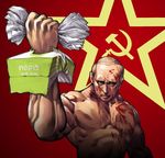  blood hammer_and_sickle honzawa_yuuichirou male_focus manly muscle politician real_life real_life_insert russia solo tissue tissue_box vladimir_putin 