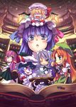  :&lt; bat_wings blonde_hair blue_hair book bookmark braid chibi china_dress chinese_clothes dress fangs flandre_scarlet hairband hat head_wings hong_meiling izayoi_sakuya koakuma library long_hair maid minigirl multiple_girls open_book pale_skin patchouli_knowledge ponytail purple_eyes purple_hair red_eyes red_hair remilia_scarlet rumie short_hair side_ponytail silver_hair touhou twin_braids voile wings 